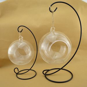 Spirale Fond Ornement Présentoir Sans vases Fer Suspendu Rack Titulaire Pour Plante De Noël Chandelier Maison De Mariage Décoration LLS620-WLL