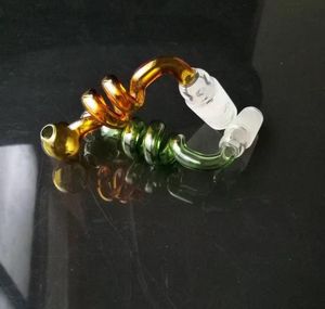 ollas espiral, Bong vidrio al por mayor Accesorios, Vaso de agua pipa de fumar, envío libre