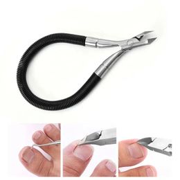 Nippers de coupe de cuticule à ressort en spirale Rémoussement de nails d'ongles Nettoyant Discousse de la peau morte Hangnail Paronychia Manucure Outils