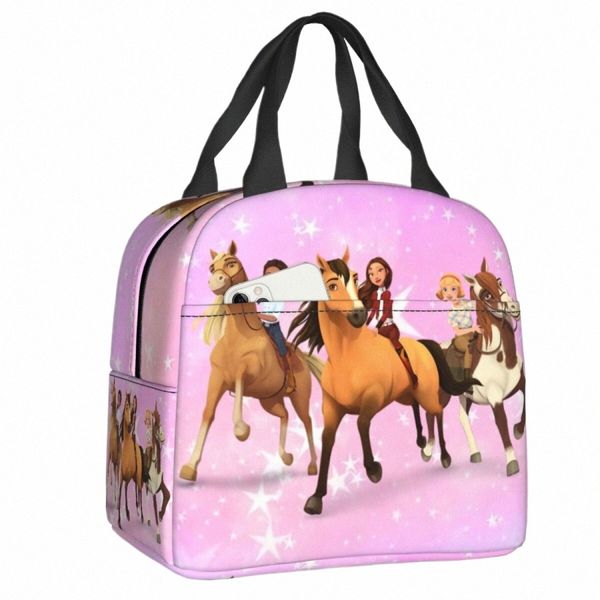 Spirit Riding Free Sac à lunch isolé pour femmes Enfants Portable Cooler Thermal Lunch Box Work School Picnic Food Tote Sacs X3nZ #