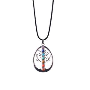 Geesten 7 Chakra Tree of Life Hanger Koper Mannen en Vrouwen impliceerden Necklace