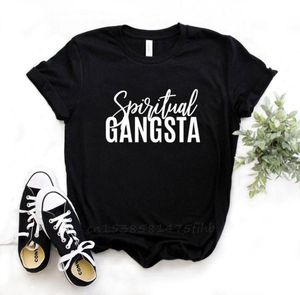 Gangsta spirituel imprimé femmes tshirts sans fondu premium décontracté t-shirt drôle pour dame femme tshirts graphique tee personnaliser Q03239255202