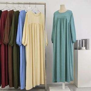 Spirng herfst volle mouw casual plus size jurk vrouwen losse maxi jurken vrouwelijke oversized lange jurken vestidoes passen 120 kg 240415