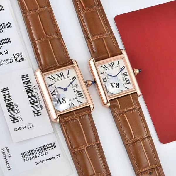 Spitzenuhr Montre de mode clone de luxe pour femme avec bracelet en cuir saphir étanche et lumineux associé à un mouvement de montre haut de gamme Reloj supérieur