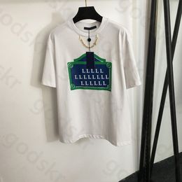 Chain Loose Sweatshirt Damesmode Sportshirt met korte mouwen Street Style Casual T-shirt