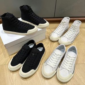 Canvas schoen met gesplitste veters Platte hak Casual tennisschoenen sneakers Luxe designerschoenen Fabrieksschoeisel Zwart wit