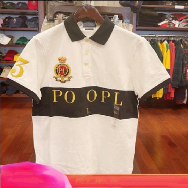 Polos épissés, T-shirt de marque drapeau américain, veste à manches courtes pour hommes, taille s-6XL