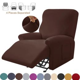 Couvercle canapé à fauteuil écran fendu couvre-chaise inclinable élastique mobilier protecteur de protection couleur détente le fauteuil paresseux