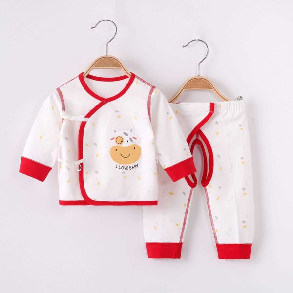 Costume fendu pur coton automne pantalon nouveau-né moine pleine lune vêtements quatre saisons bébé pyjamas marque confortable doux populaire ajustement comme un gant