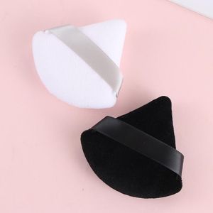 Éponges, Applicateurs Coton 1/2 Pcs Triangle Velours Poudre Sèche Farine Mini Visage Maquillage Éponge Cosmétiques Doux Lavable