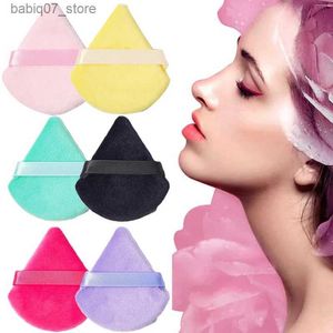 Éponges Applicateurs Coton 1-3 pièces / lot Triangle Maquillage Puff Éponge Velours Poudre Cosmétique Doux Lisse Beauté Du Visage Lavable Outils Utilisation À Sec Q240325