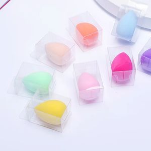 Éponges Applicateurs Coton 100pcs Éponge de Maquillage Personnalisée avec Boîte en PVC Transparent Maquillage Cosmétique Puff Poudre Mélangeur Puff pour Accessoires de Beauté Maquillage 230728