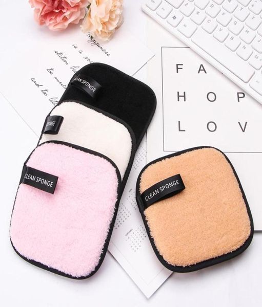 Éponges applicateurs Coton 1PCS Réutilisable carré Soft Nettoying Makeup Remover Facul Face Pads serviette lavable Cosmetic Make Up To2517296