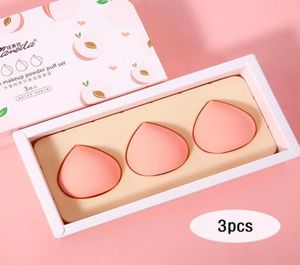 Éponges Applicateurs Coton 3pcsset Fruit Forme Maquillage Éponge Doux Mignon Pêche Fraise Cosmétique Puff Pour Fondation Concealer2415083