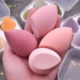 Sponzen Applicators Katoen 4pc Beauty Makeup Mixer Cosmetische puff make -up Spons Mat Basic Poeder Sponge Beauty Tool Dames make -upaccessoires Q240325