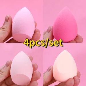 Sponzen Applicators Katoen 4 stuks Zak Make-up Blender Cosmetische Bladerdeeg Foundation Poeder Spons Beauty Tools Schuine Cut Make-up Spons Make-up Accessoires 231016