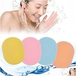 Esponjas, aplicadores Algodón 5 unids Limpieza facial Esponja Konjac Cara Lavado del cuerpo Limpio Baño suave Ducha Exfoliante Limpiador Puff Cuidado de la piel Dhned