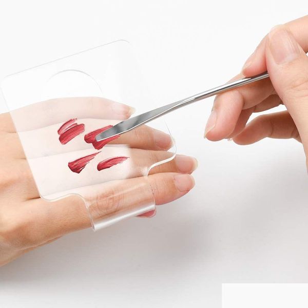 Esponjas, aplicadores Algodón Acrílico Mezcla de manos Paleta de base Paleta de maquillaje Bandeja para mujeres Aplicación de cremas en polvo Sombra de ojos DH8IE