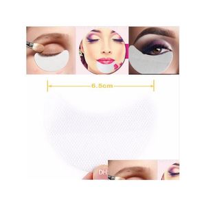 Sponzen applicators katoen schoonheid make -up tools wegwerp oogschaduwblokken ooggel make -up schildbevestiging protector sticker wimper ext dhbmj