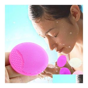 Éponges Applicateurs Coton Brosse Exfoliante Pour Le Visage Infantile Bébé Doux Sile Lavage Visage Tampon De Nettoyage Peau Spa Gommage Nettoyant Outil Dro Dh3Qi