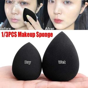 Sponzen Applicators Katoen One Black Cosmetic Sponge Puff Face Foundation Make-up Powder Cream Beauty Tool Q240326