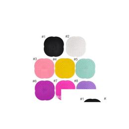 Sponzen applicators katoen sile make -up borstel cosmetische reiniger reinigingsstoelbord mat wasgereedschap kussen handgereedschap druppel dhmhjjjjjj