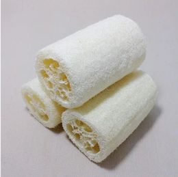 Sponzen Schuursponsjes 100 stks/partij 10 CM 4IN Lengte Natuurlijke Loofah Luffa spons aanpassen cleanner zeep bad huid borstel scrubber sponsachtige textuur 231012