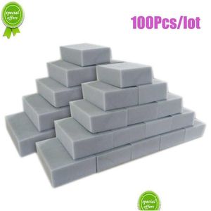 Éponges Tampons à récurer 100pcs / lot éponge mélamine gris blanc nettoyant mti-fonctionnel nettoyage nano 10x6x2cm livraison directe maison garde dhjws