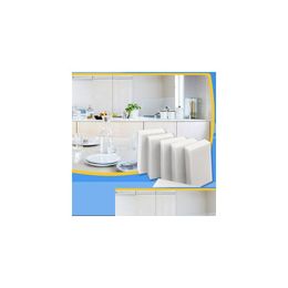 Sponzen Schuursponsjes 500 stks/partij White Magic Melamine Spons 100X60X20Mm Reinigingsgum Mti-Functioneel Zonder Verpakking Zak Huishouden Dho95