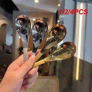 Lepels 1/2/4 stks ins roestvrij staal Korea Soup Home Keuken Schoepcapaciteit Goud Zilver Mirror Polijt Flatware voor koffie