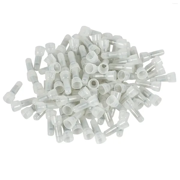 Cuillères 100pcs Nylon Capuchon fermé Connecteurs isolés Fil à sertir Terminal 16-14 AWG