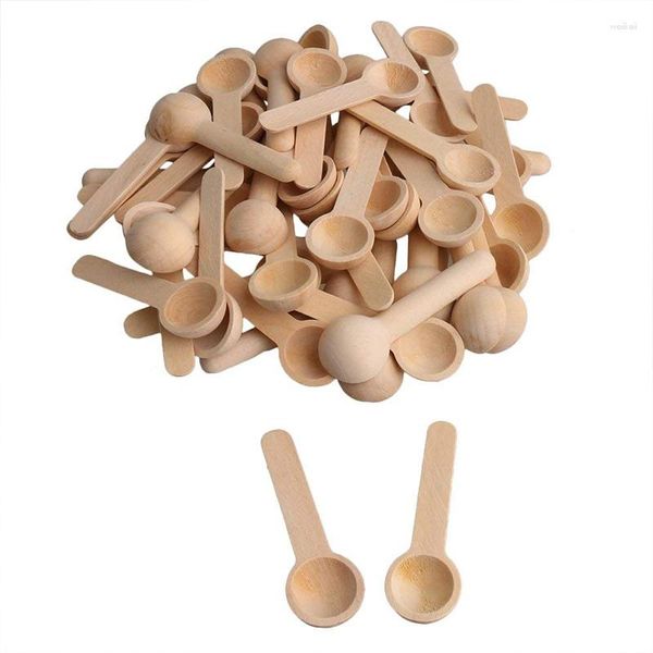 Cucharas 10 Uds Mini juego de madera miel té café cucharadas cocina sal azúcar especias medición condimento utensilios de cocina herramientas