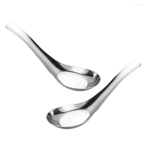 Cucharas 2 piezas cucharada grande para servir acero inoxidable comedor cucharón el comida aceitunas