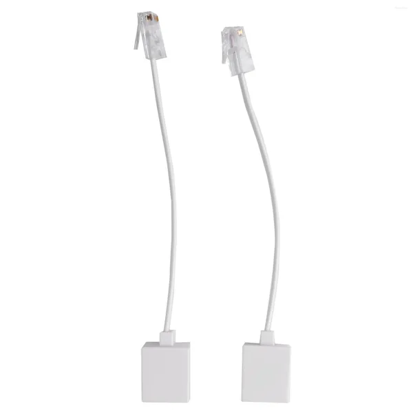 Cuillères 2 prises 8P4C/RJ45 mâle RJ11 6P4C vers femelle M F adaptateur téléphonique Ethernet