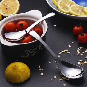 Cucharas 2 PCS Campaña de acero inoxidable altamente calidad Sopa de arroz de oro Niños Posillo de helado Cena Cena de mesas Juego de mesas