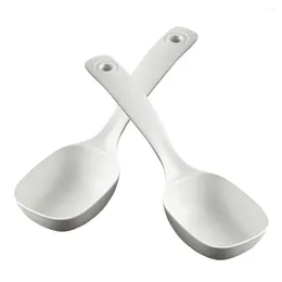 Cuillères 2pcs grande cuillère à bouillie antiadhésive servant réutilisable dîner soupe cuisine louche