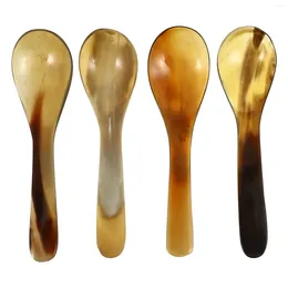 Cuillères 4 pcs Horn Coffee Caop Scoop Honey Salad