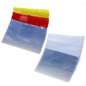 Cucharas 40pcs Bolsas deslizantes de plástico Soporte de archivos para papel A5