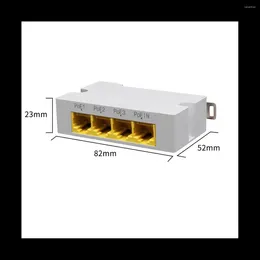 Cuillères 4 ports Gigabit POE Extender 1000M 1 à 3 commutateur réseau IEEE802.3Af/At PlugPlay pour caméra IP NVR AP