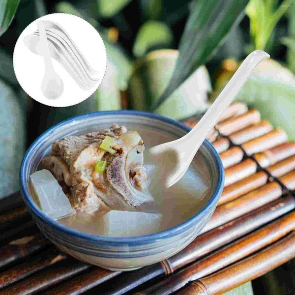 Cucharas 6 PC Spoon Oats Sopa china Chopsticks asiático Conjunto de ramen de melamina japonesa