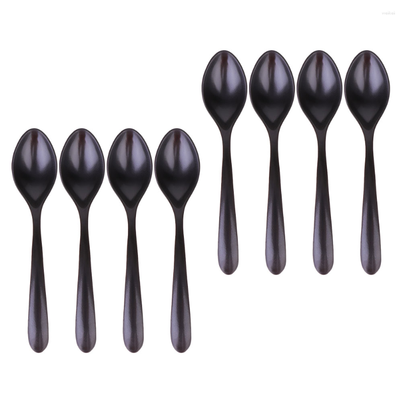 Spoons 8 Pcs Ceramic Imitation Porcelain Melamine Soup Rice Eating Porridge Exquisite Gadgets Kitchen Tools Child