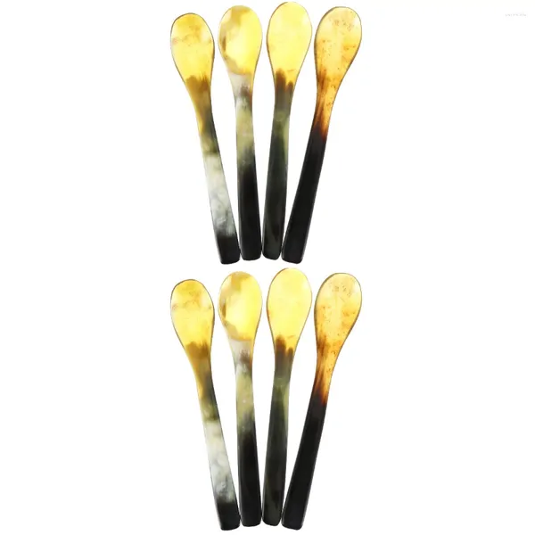 Cucharas 8 pcs cucharan espresso café saco sopa de sopa revocando dibujos animados bocinas bebé