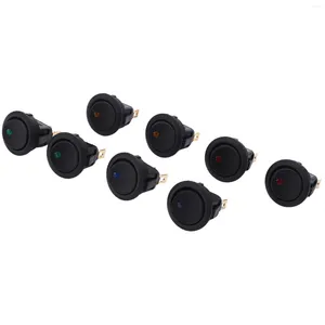 Cuillères 8pcs LED Dot Light 12V Voiture Auto Bateau Rond Rocker ON/OFF TOGGLE SPST SWITCH