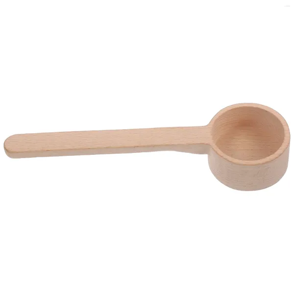 Cucharas Cuchara para sal de baño Leche en polvo de madera Mango largo Cuchara para té de madera