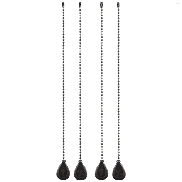 Chaînes de traction pour ventilateur de plafond, cuillères, 4 pièces, Extension en Bronze, chaîne de lampe, connecteur d'ornement décoratif