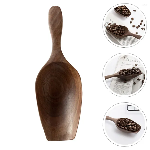 Cuillères à café en grains, thé, condiments, cuillères à poudre réutilisables en bois, bidons de grains en vrac