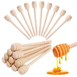 Cucharas Café Leche Té Mermelada 50 Unids Miel Dipper Stick Agitador De Madera