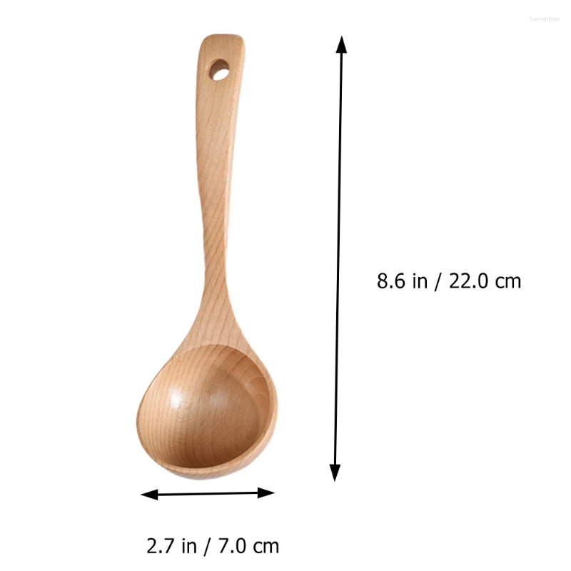 Spoon espresso faggio faggio porridge cucina utensili da cucina pentola in legno in legno