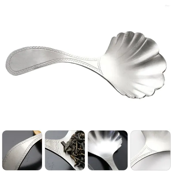 Cucharas cuchara de té de acero inoxidable de harina Servicio de metal para bebés 304 accesorios de téware