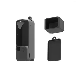 Cuillères pour caméra DJI OSMO Pocket3, étui en Silicone multifonctionnel pratique, couvercle de protection du corps de l'objectif noir